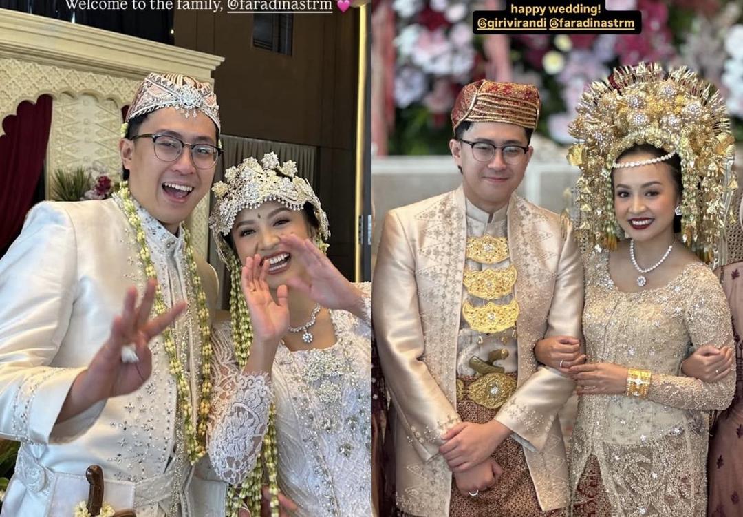 7 Potret Bahagia Pernikahan Giri The Lantis dan Faradina Munandar