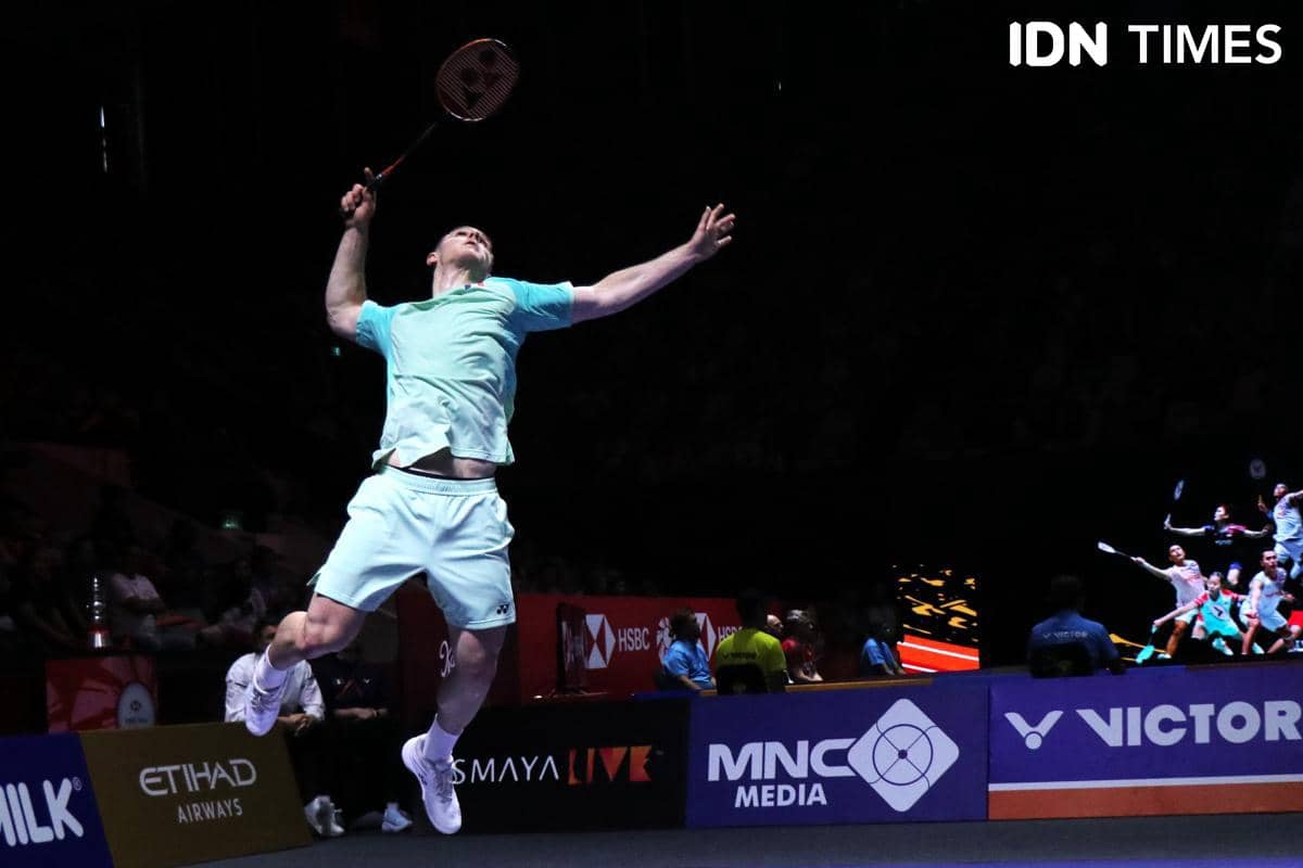Tunggal putra Prancis, Alex Lanier di Indonesia Open 2025 (IDN Times/Aditya Mustaqim)