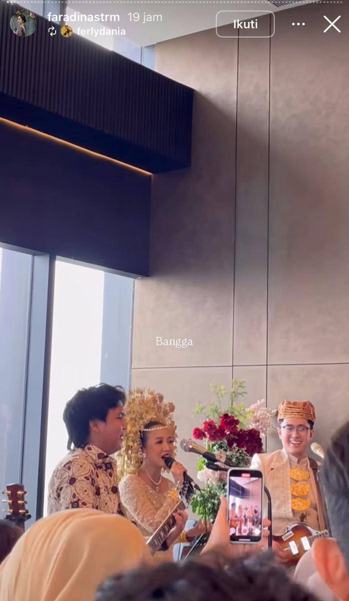 pernikahan Giri The Lantis dan Faradina Munandar
