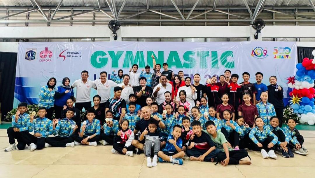 Raih 17 Medali, Lampung Juara Umum Gymnastics Jakarta Open 2025