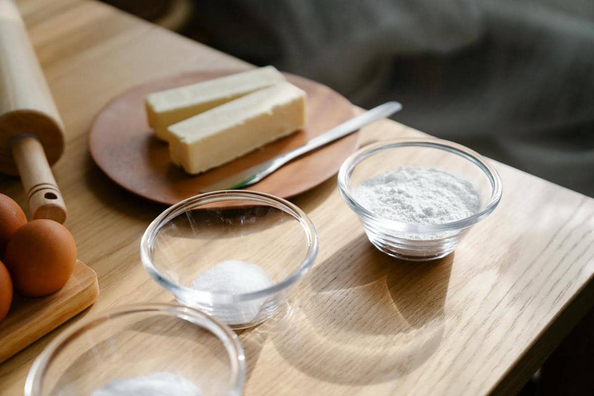 ilustrasi bahan cheesecake lumer