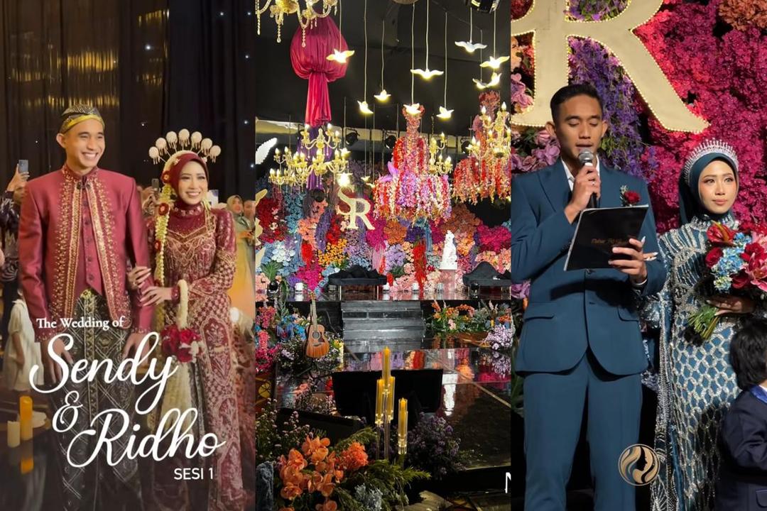 10 Style Gaun Resepsi hingga Dekor Resepsi Sendy Aulia-Rizky Ridho, Serba Glamor!