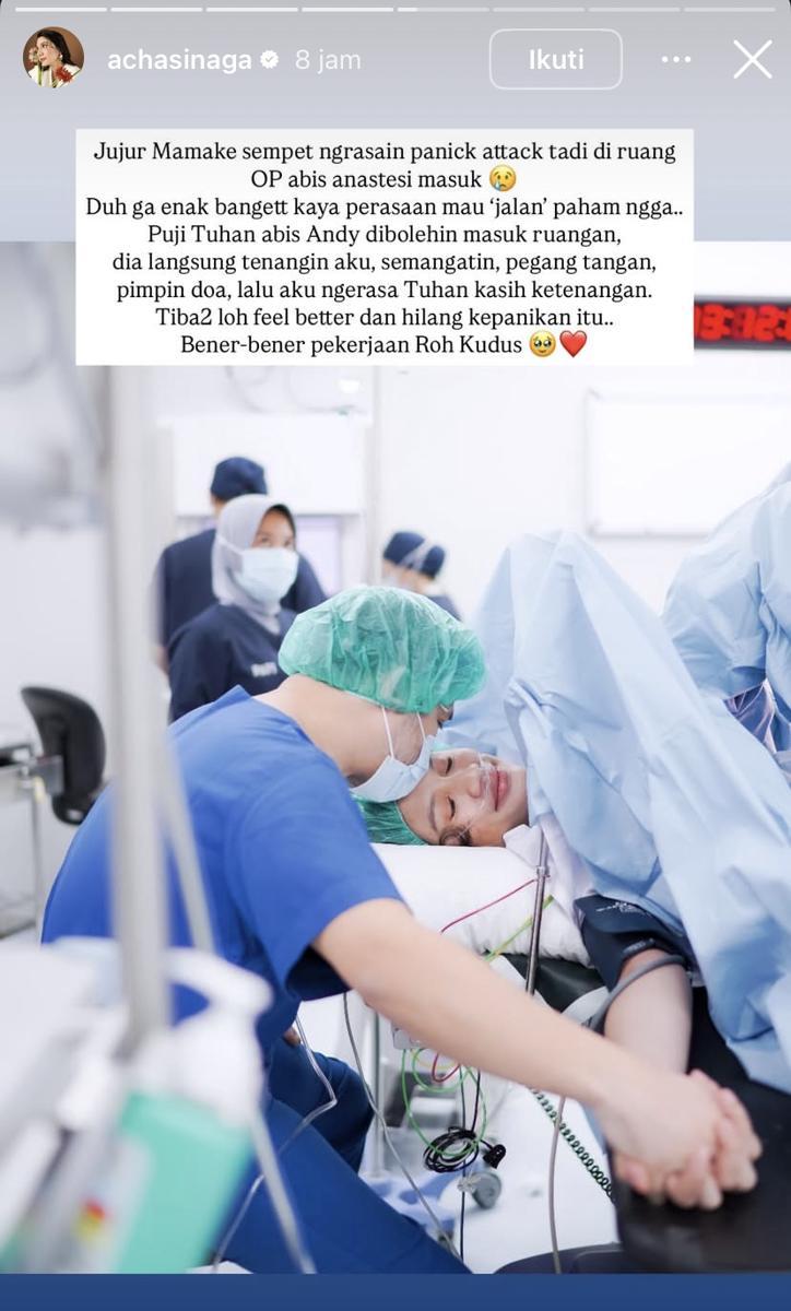 Acha Sinaga melahirkan anak ketiga