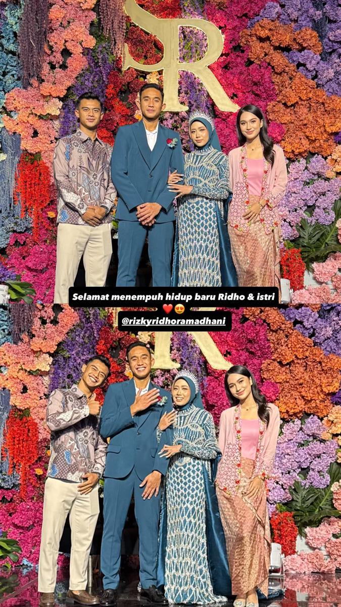 pesepak bola di resepsi Rizky Ridho (instagram.com/pratamaarhan8)