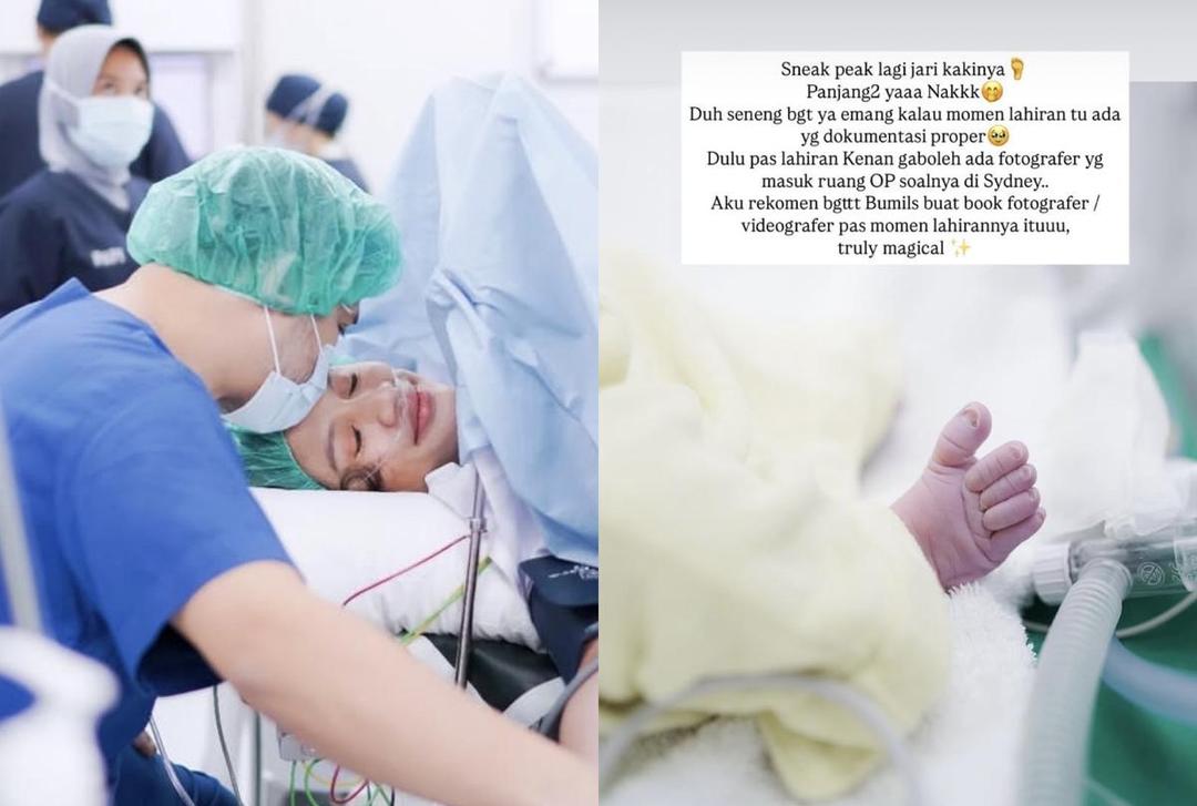 Acha Sinaga melahirkan anak ketiga