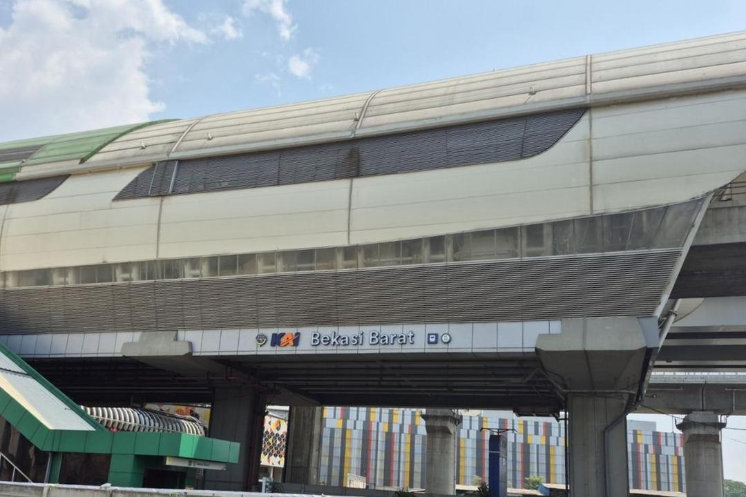 Potret Stasiun LRT Bekasi Barat (commons.wikimedia.org/Medelam)