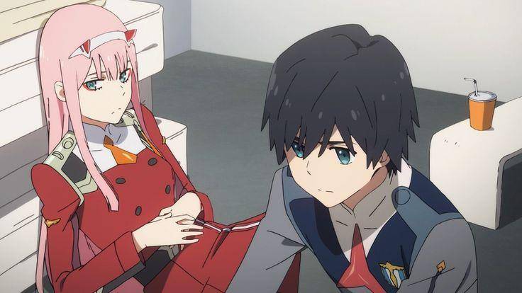 Zero Two dan Hiro Darling in The Franxx