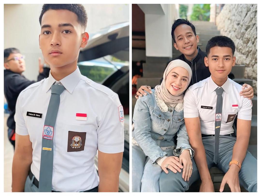8 Potret Denny Cagur Dukung Anak Ikut Seleksi Paskibraka Tingkat Pusat