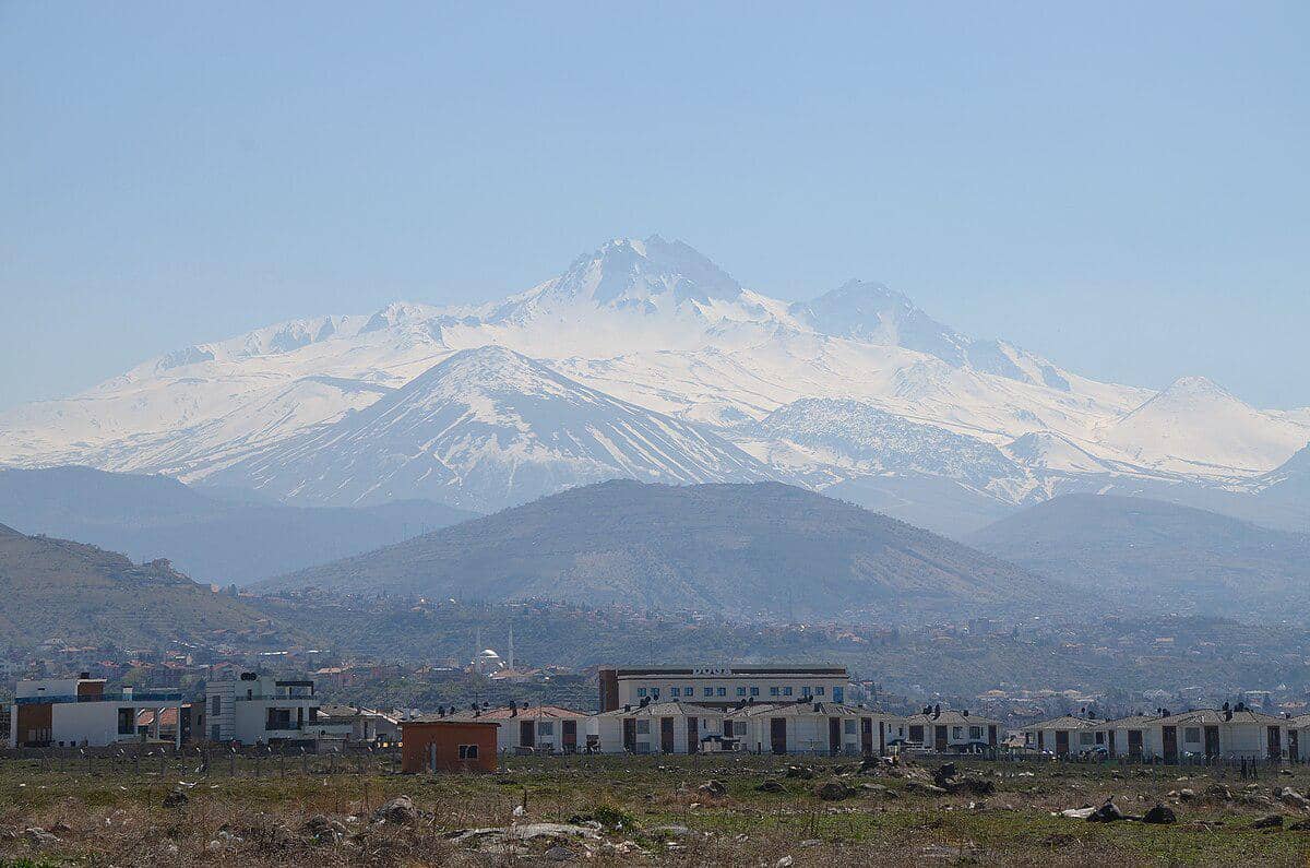 potret pemandangan Gunung Erciyes