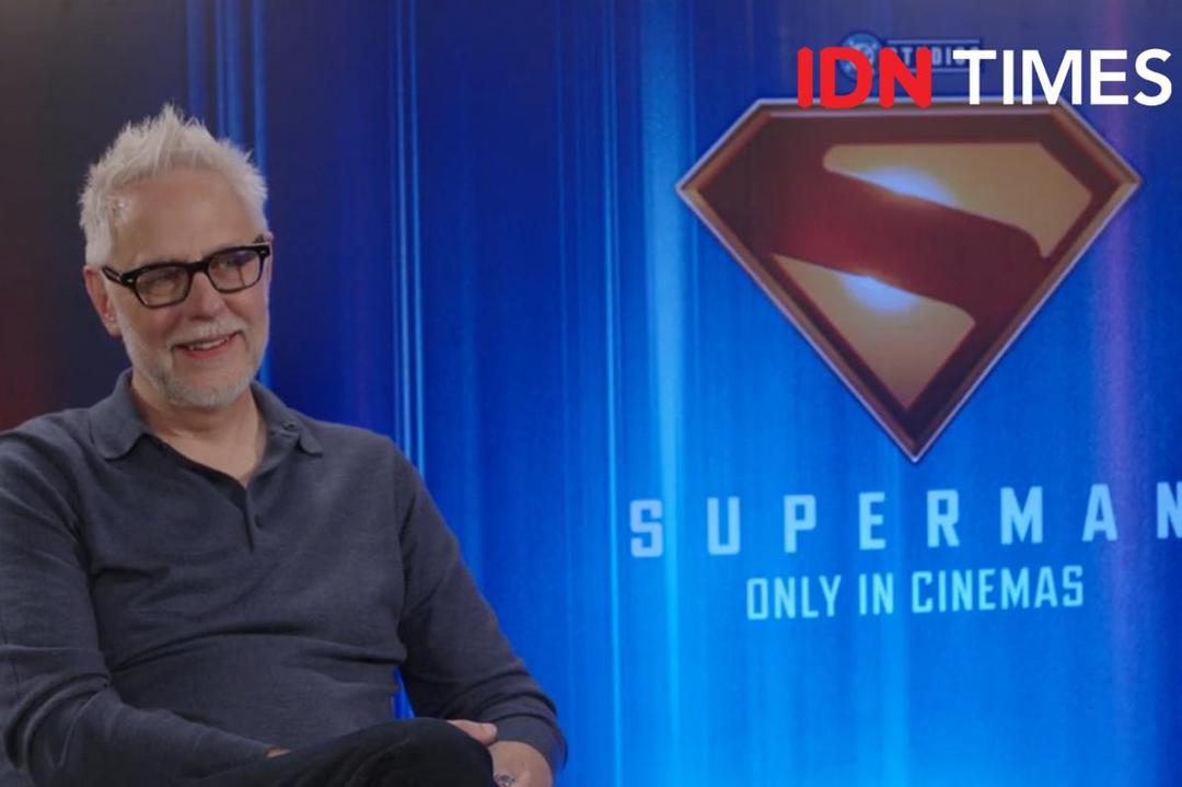 James Gunn dalam interview Superman di Manila, Filipina (dok. IDN Times/Naufal Al Rahman)