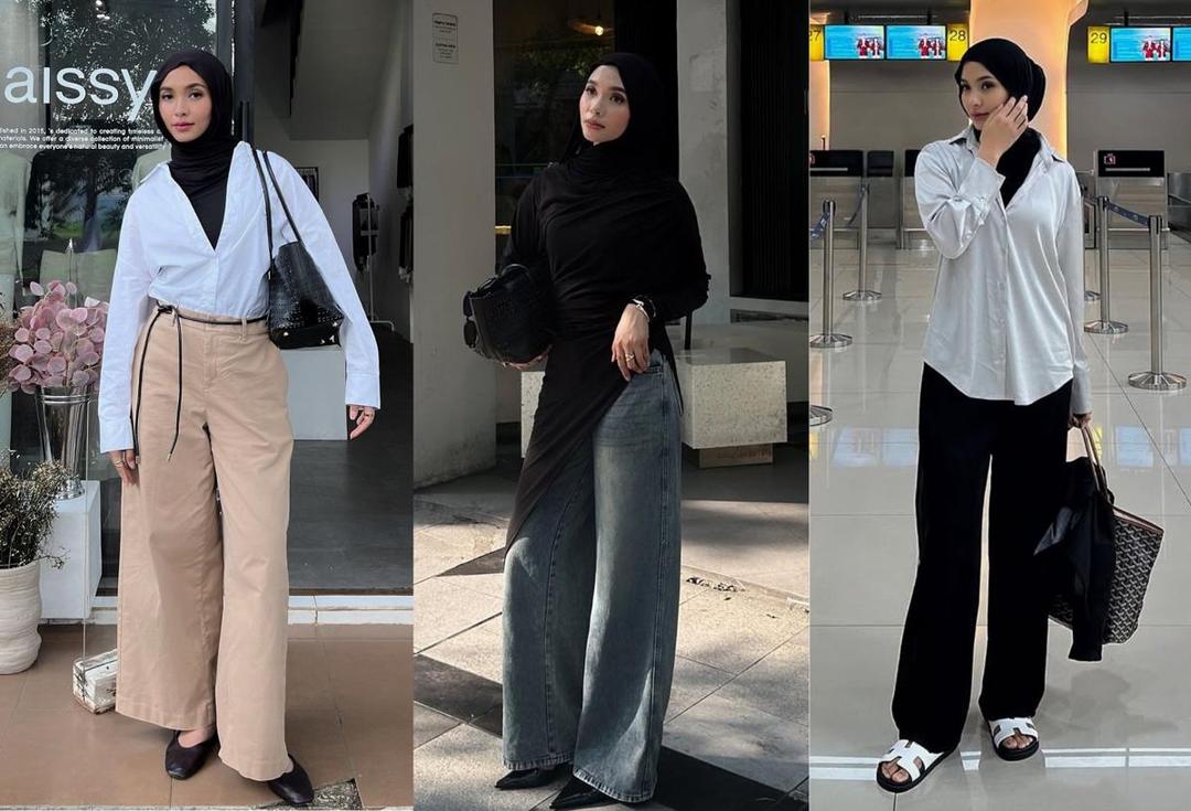 7 Inspirasi OOTD Kasual Elegan Pakai Celana ala Fita Wulansari, Anti Ribet