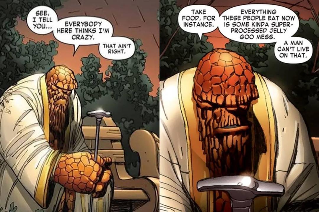 The Thing pernah memanjangkan brewok di komik.jpg