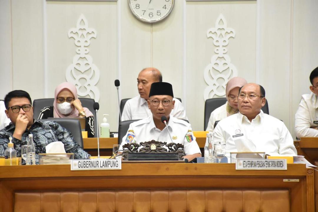 Gubernur Lampung, Rahmat Mirzani Djausal Dalam Rapat Dengar Pendapat Umum (RDPU) bersama Badan Legislasi (Baleg) DPR RI