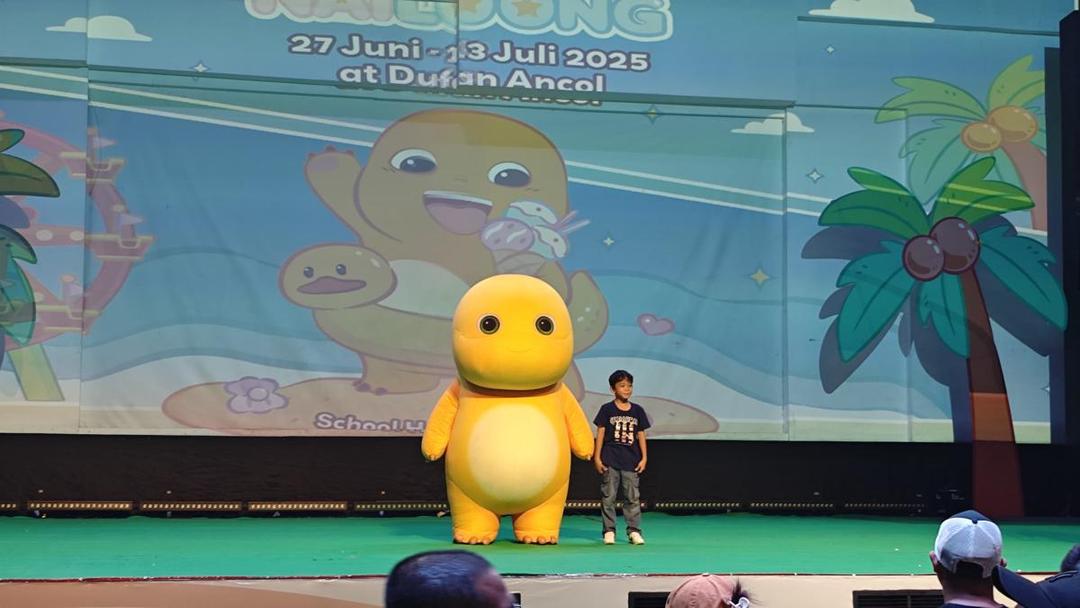 Meet & Greet with Nailoong di Ice Age Arctic Adventure pada Jumat (27/6/2025). (IDN Times/Febriyanti Revitasari)
