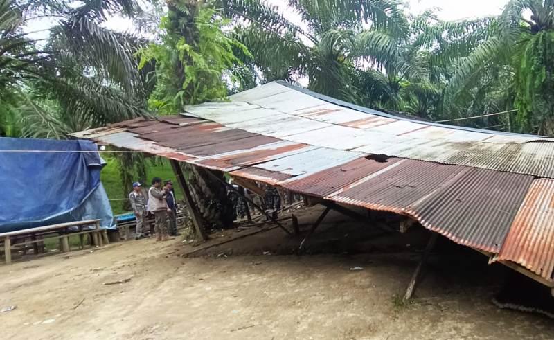 Salah satu lokasi perjudian di Penajam yang dibongkar tim gabungan