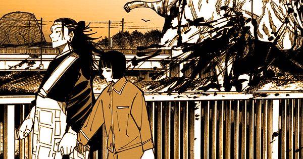 Kenjaku menuntun Setsuko keluar dari koloni Culling Game - Jujutsu Kaisen