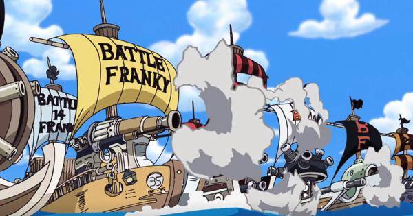 Kapal perang buatan Franky - One Piece