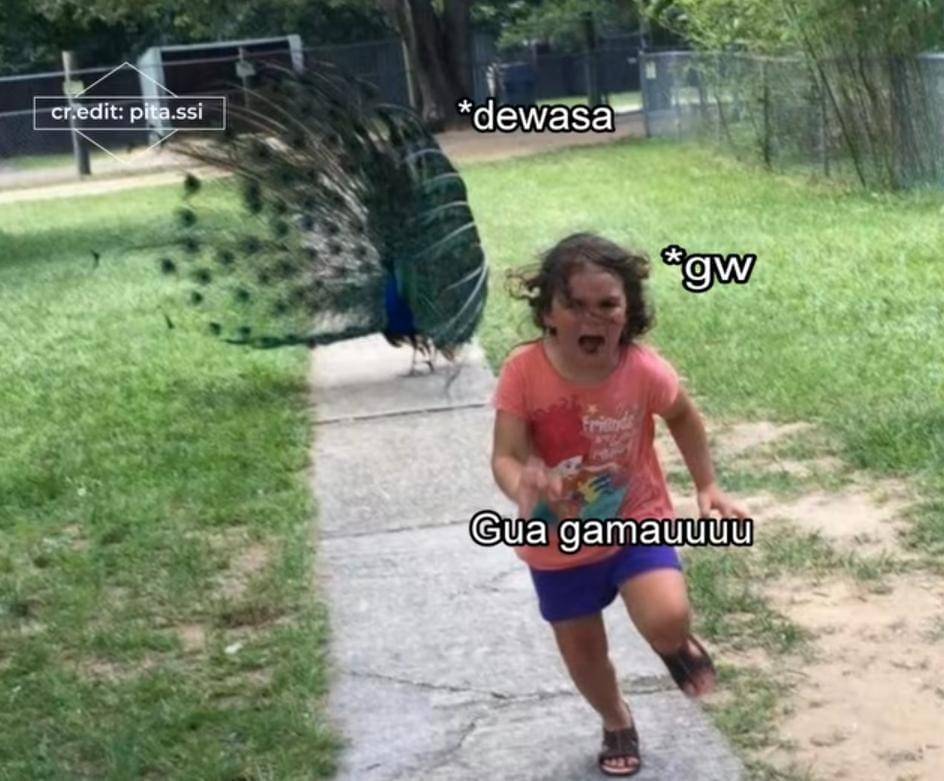 Meme kabur dari kenyataan (x.com/bbyyygum)