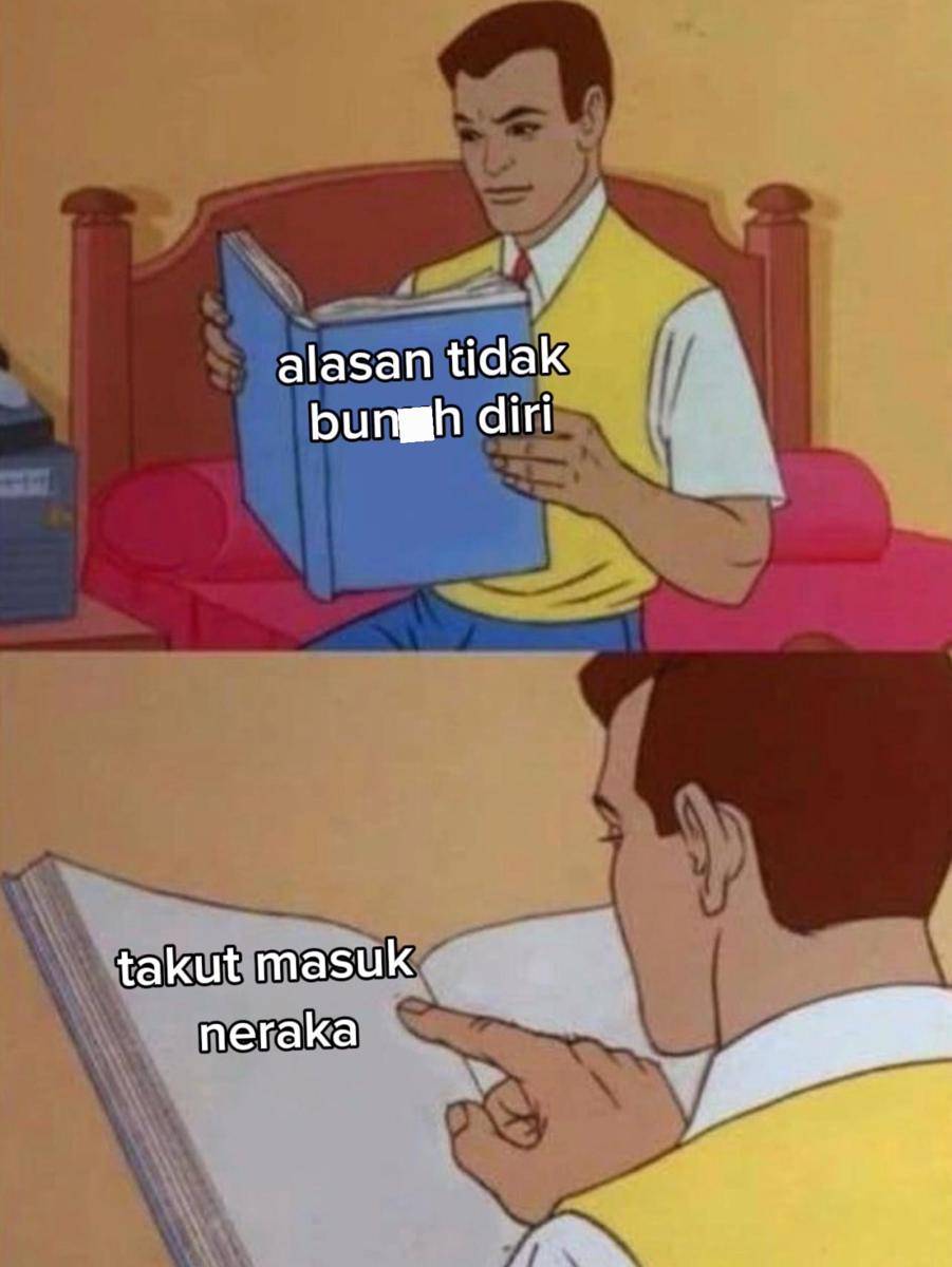 Meme alasan dan cara bertahan hidup (x.com/cemburuya)