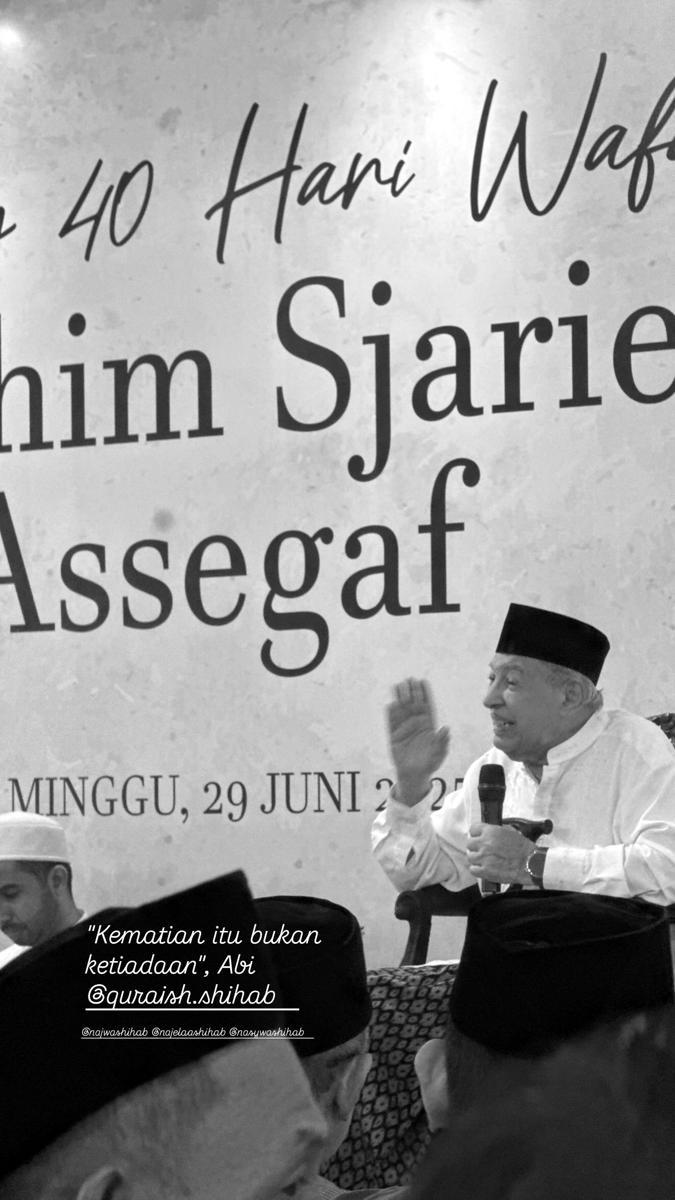 tahlilan 40 hari meninggalnya suami Najwa Shihab (instagram.com/didietmaulana)