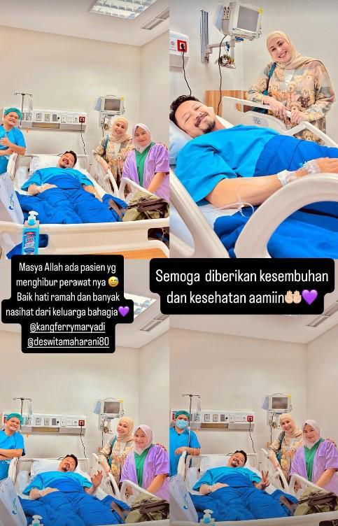 Ferry Maryadi Dirawat di RS (Instagram.com/kangferrymaryadi)