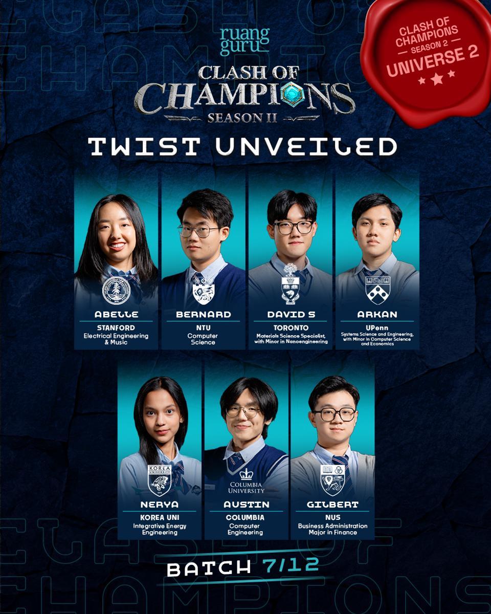 Clash of Champions Season 2 (instagram.com/ruangguru_)