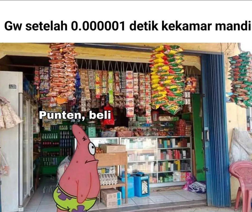 Meme tingkah random (instagram.com/pos.total)