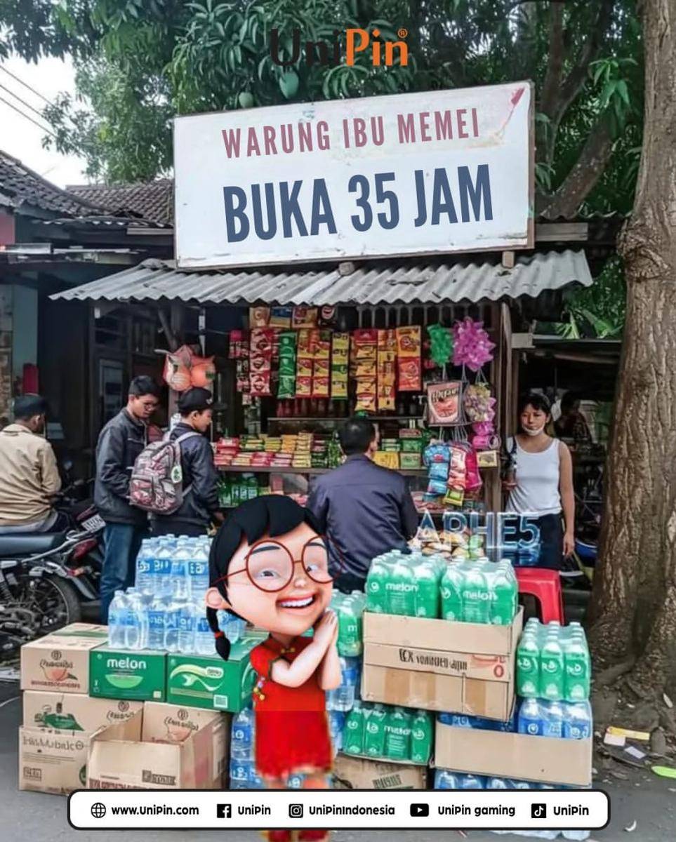 Meme tingkah random (instagram.com/unipinindonesia)
