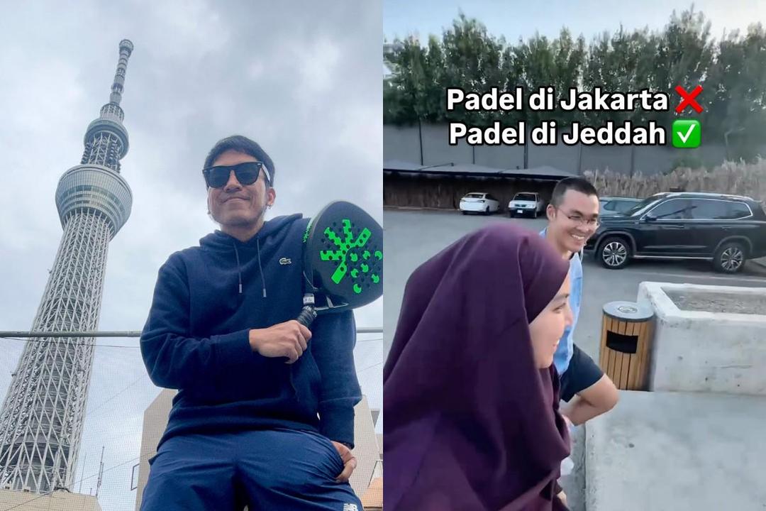 7 Momen Seleb Tanah Air Main Padel di Luar Negeri, Arab Hingga Italia!