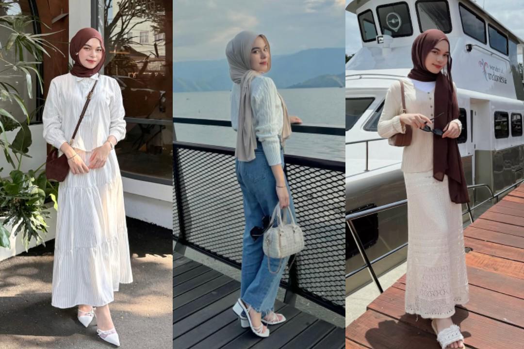 7 Inspirasi Outfit ke Kafe ala Rizky Aulia Nazlita, Kasual Look!
