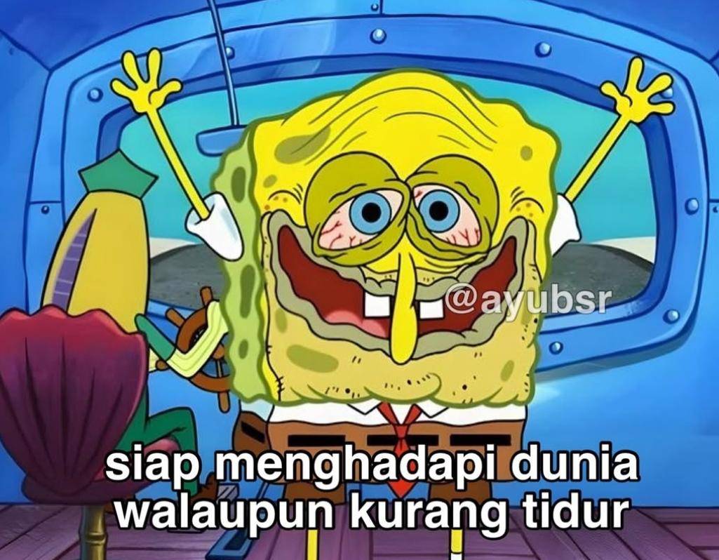 Meme lelah pol (instagram.com/halobeph)