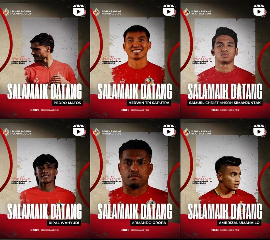 Semen Padang FC Kenalkan 7 Pemain Baru, 2 Asing