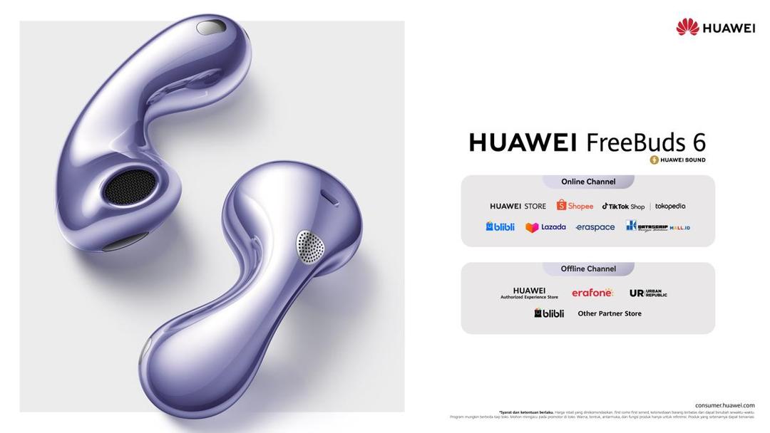 ilustrasi HUAWEI FreeBuds 6 (dok. Huawei)