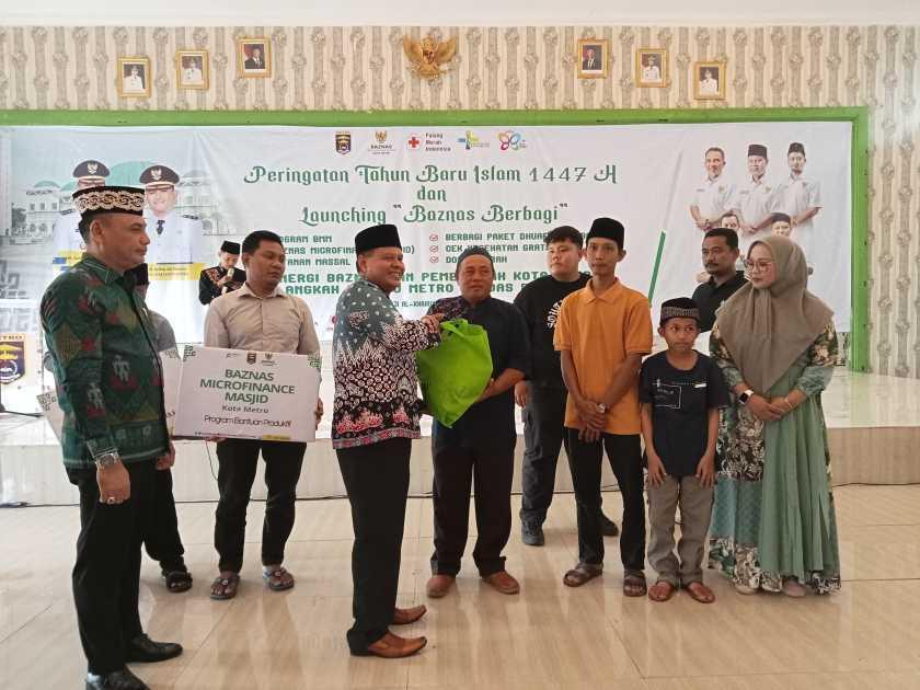 Badan Amil Zakat Nasional (Baznas) Kota Metro Meluncurkan Program Baznas Berbagi