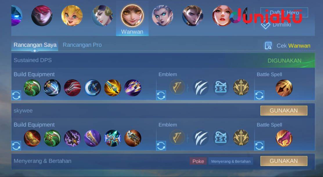 Build Wanwan 2025 (Dok. Moonton/Mobile Legends)