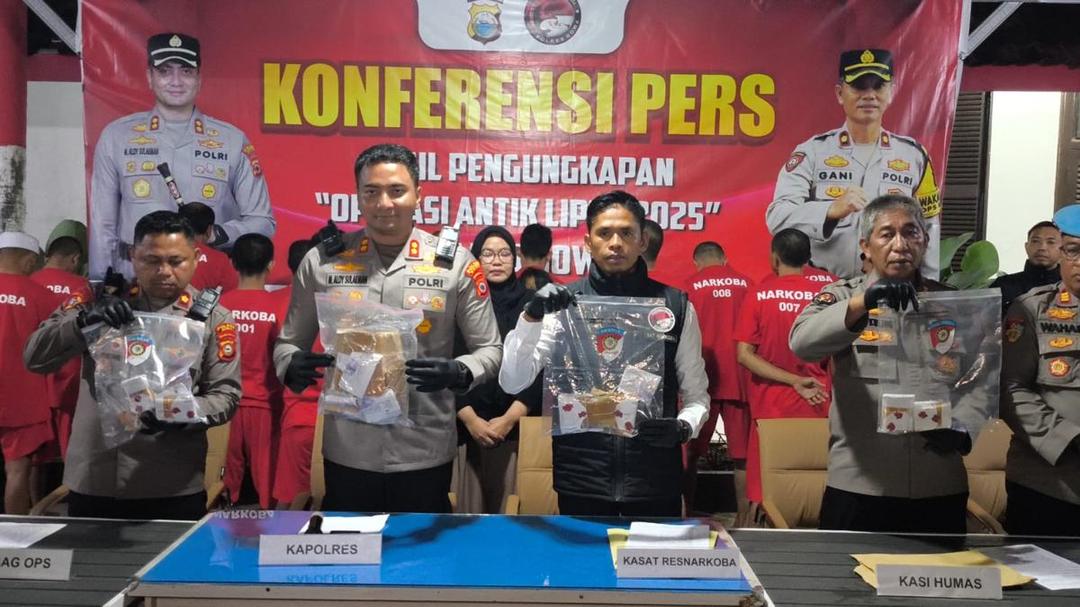 Operasi Antik Lipu 2025, Polres Gowa Tangkap 48 Tersangka Narkoba