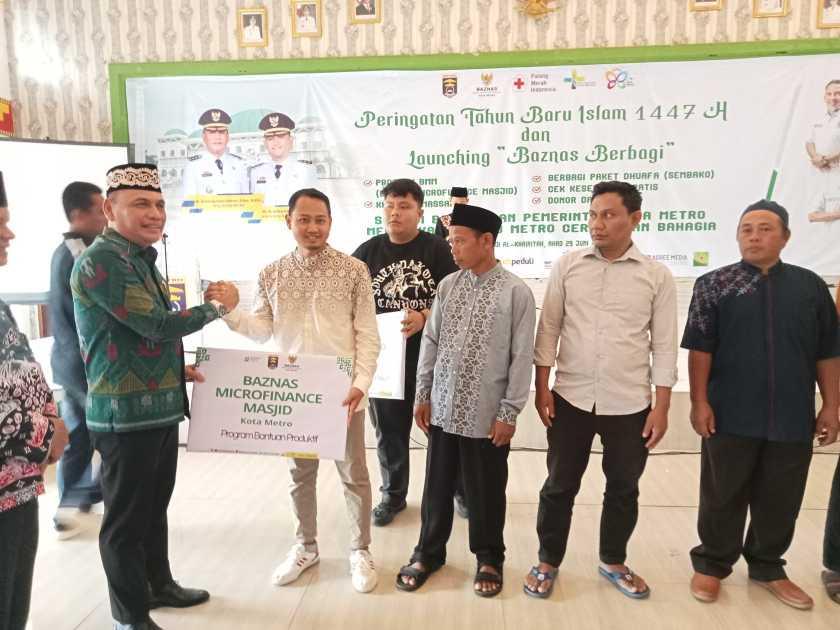 Baznas Metro Resmikan Program Berbagi, Dorong Ekonomi dan Kesehatan 