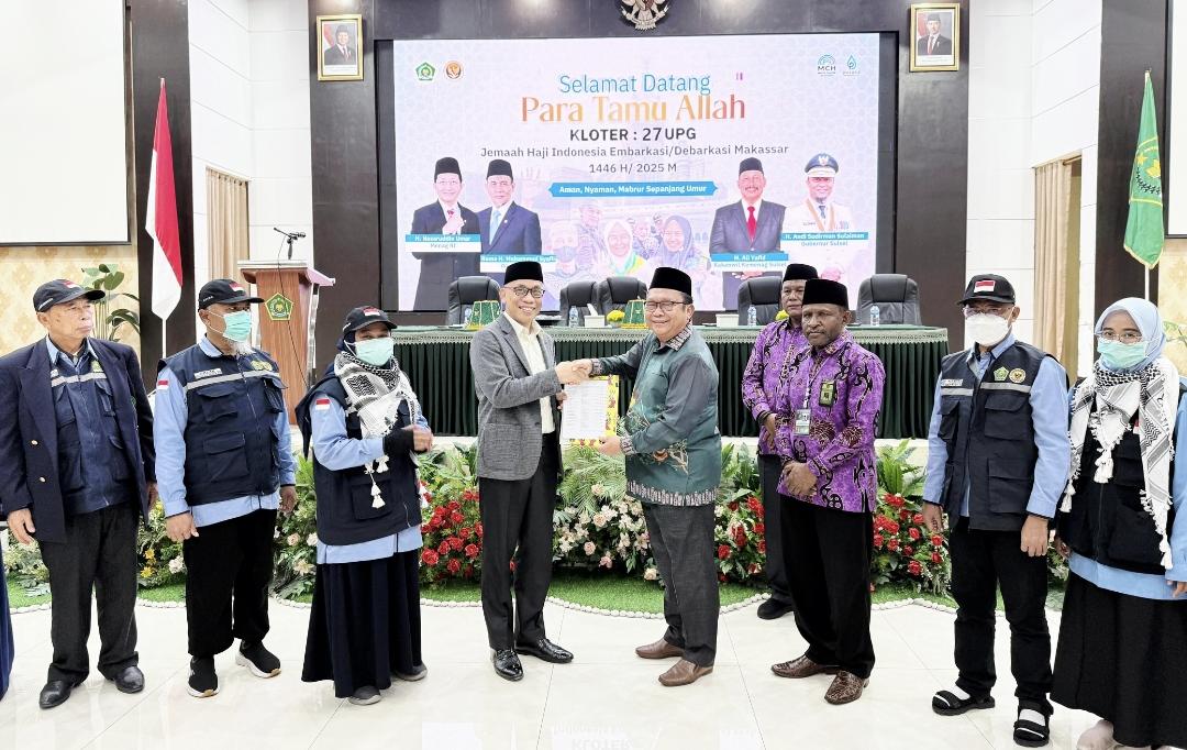 Kloter 27 Awali Kepulangan Jemaah Haji Papua via Debarkasi Makassar