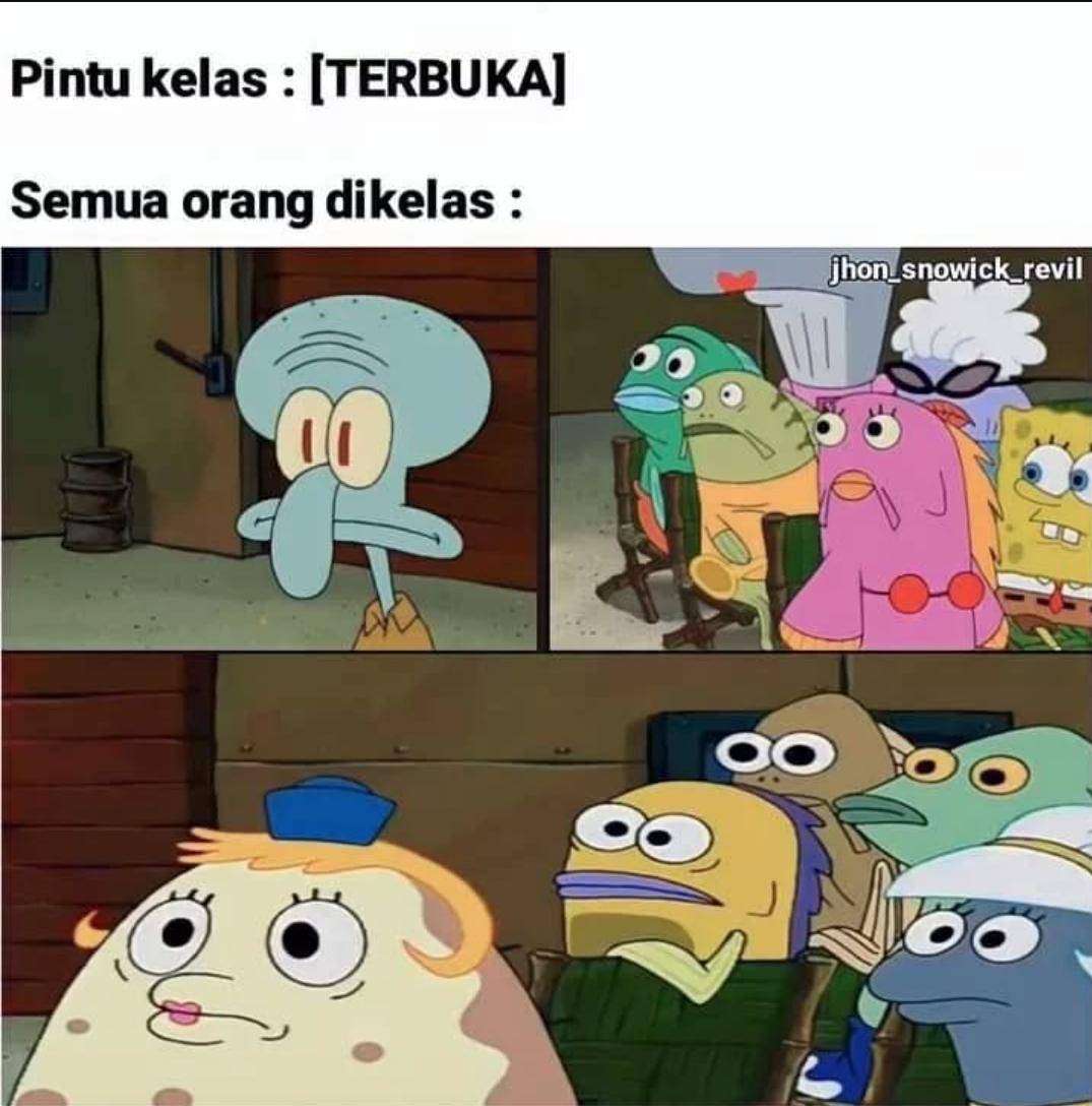 Meme kelakuan anak sekolah