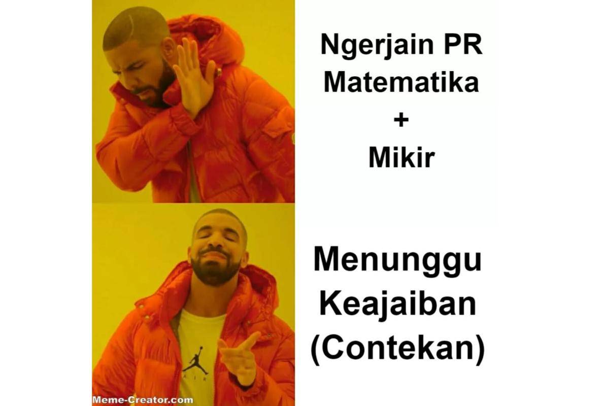 Meme kelakuan anak sekolah