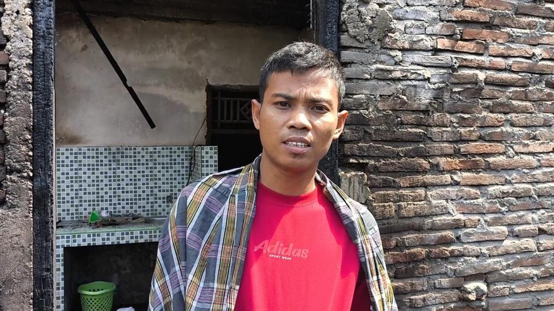 Mangka, pria Gowa yang selamatkan ibu dan neneknya dari kebakaran/Istimewa