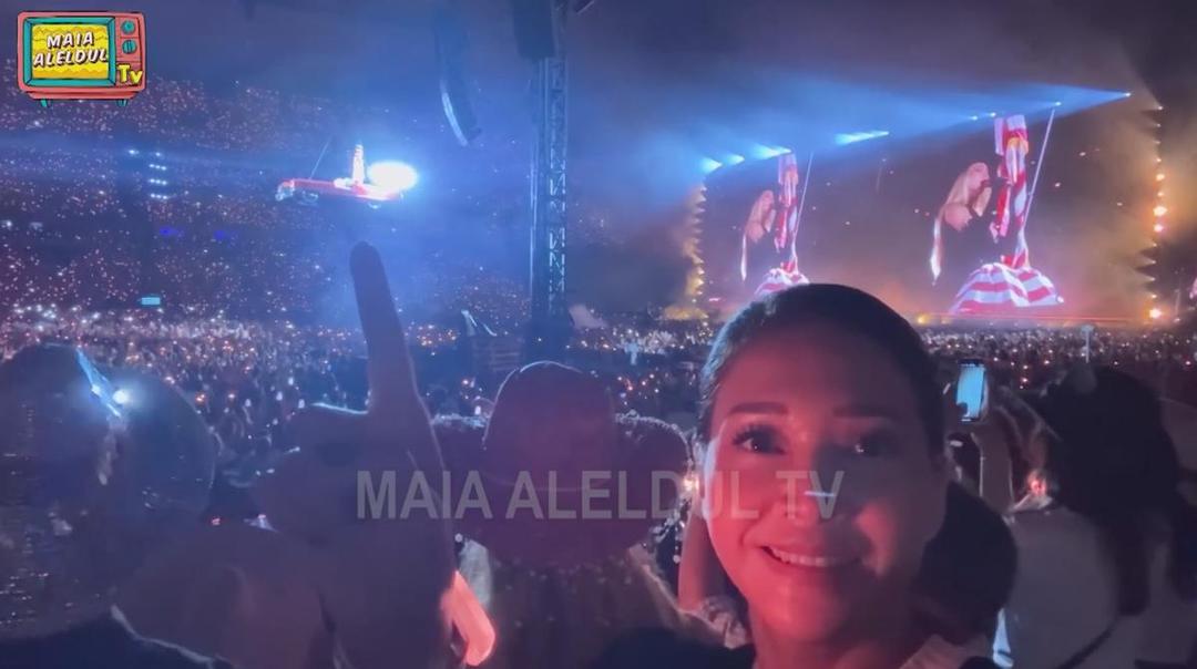 Maia Estianty nonton Beyonce di Paris (YouTube.com/Maia ALELDUL TV)