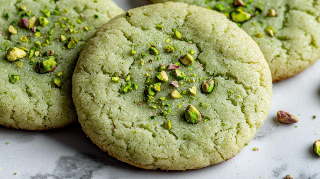 Ilustrasi pistachio kunafa cookies