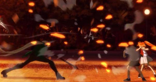 Nube terhempas oleh serangan kejutan Tamamo - Jigoku Sensei Nube 2025
