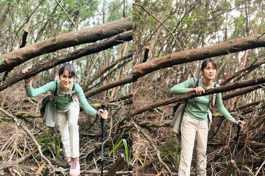 Potret Prisia Nasution ke Gunung Lawu, Mendaki dari Siang Sampai Malam