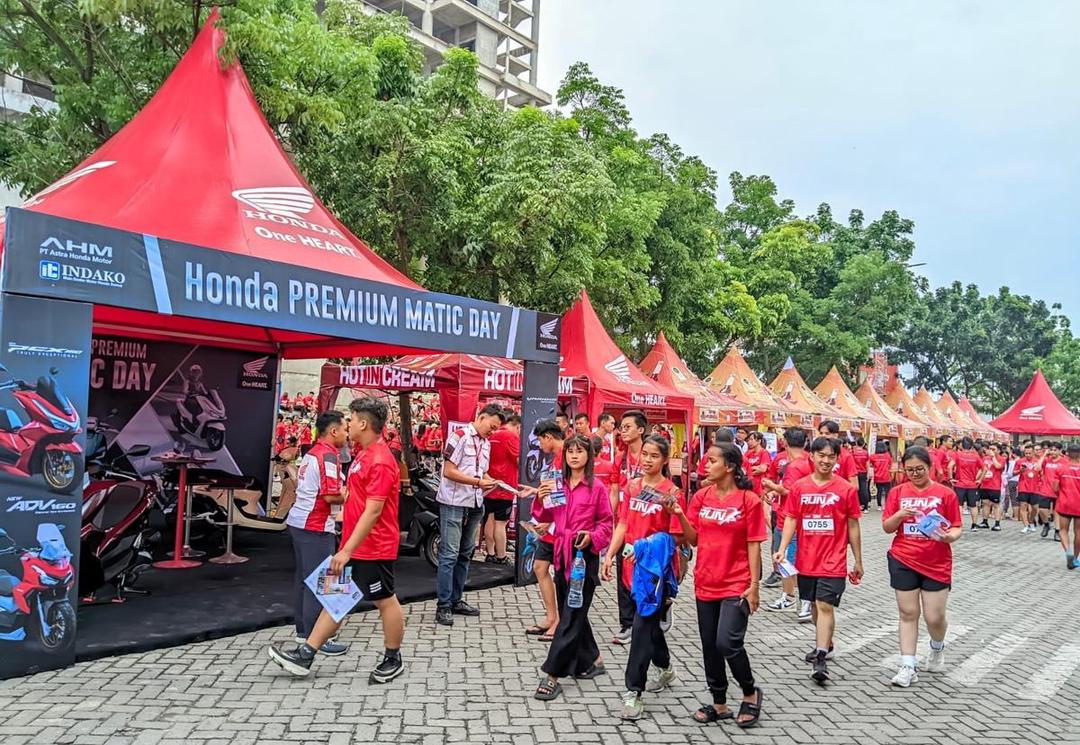 Ada Honda Premium Matic Day di Event Buddhayana Run Medan 