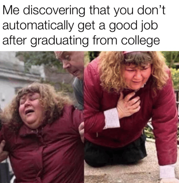 meme kenyataan lulus kuliah