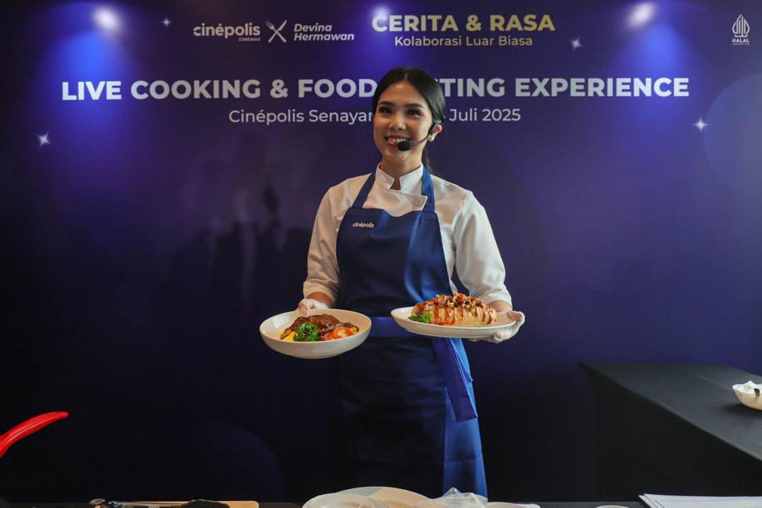 Peluncuruan menu baru Cinépolis Cinemas dan Chef Devina Hermawan