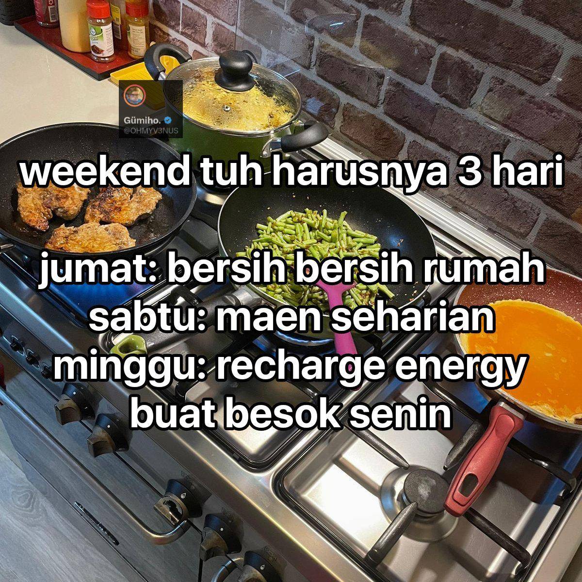 Meme hari libur (x.com/OHMYV3NUS)