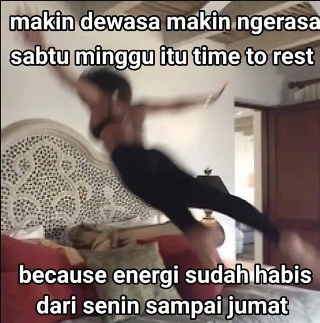 Meme hari libur (instagram.com/thelemonthea)